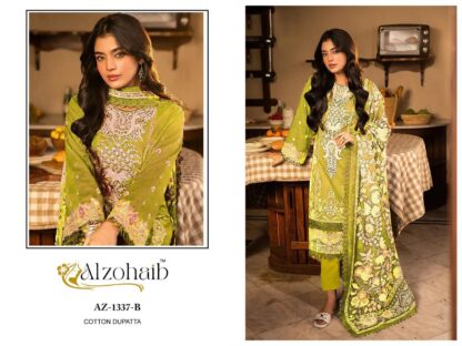 ALZOHAIB AZ 1337 B PAKISTANI SUITS NEW COLLECTION ALZOHAIB AZ 1337 B, PAKISTANI SUITS IN SINGLE, PAKISTANI SUITS LATEST COLLECTION, PAKISTANI SUITS MANFUACTURER, PAKISTANI SUITS WHOLESALER, SALWAR KAMEEZ WHOLESALER  AL KHUSHBU, ALZOHAIB, Pakistani Suits, PAKISTANI SUITS BRAND, PAKISTANI SUITS DESIGN, PAKISTANI SUITS FOR WOMEN, PAKISTANI SUITS IN INDIA, PAKISTANI SUITS ONLINE, PAKISTANI SUITS ONLINE INDIA, PAKISTANI SUITS SURAT, PAKISTANI WHOLESALE CLOTHES SUPPLIER, Single, Suits