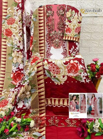 ALZOHAIB AZ 1340 DESIGNER PAKISTANI SUITS WITH PRICE ALZOHAIB AZ 1340, PAKISTANI SUITS IN SINGLE, PAKISTANI SUITS LATEST COLLECTION, PAKISTANI SUITS MANFUACTURER, PAKISTANI SUITS WHOLESALER, SALWAR KAMEEZ WHOLESALER  AL KHUSHBU, ALZOHAIB, Pakistani Suits, PAKISTANI SUITS BRAND, PAKISTANI SUITS DESIGN, PAKISTANI SUITS FOR WOMEN, PAKISTANI SUITS IN INDIA, PAKISTANI SUITS ONLINE, PAKISTANI SUITS ONLINE INDIA, PAKISTANI SUITS SURAT, PAKISTANI WHOLESALE CLOTHES SUPPLIER, Single, Suits