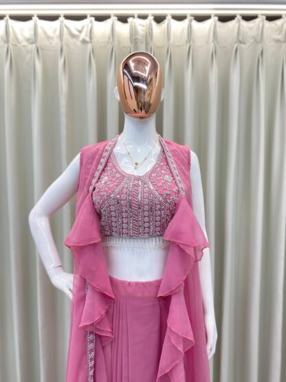 BE 332 PINK WESTERN OUTFIT FOR TRENDY WEDDING SEASON BE 332 PINK, BEST QUALITY PAKISTANI SUITS, ONLINE SHOPPING SUITS, PAKISTANI SALWAR KAMEEZ, PAKISTANI SUITS AT MANUFACTURER PRICE, PAKISTANI SUITS BEST PRICE, PAKISTANI SUITS IN SURAT, PAKISTANI SUITS ONLINE SHOPPING  BE, READYMADE, Single, Suits, THE LIBAS COLLECTION