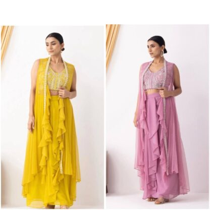 BE 332 YELLOW WESTERN OUTFIT FOR TRENDY WEDDING SEASON BE 332 YELLOW, BEST QUALITY PAKISTANI SUITS, ONLINE SHOPPING SUITS, PAKISTANI SALWAR KAMEEZ, PAKISTANI SUITS AT MANUFACTURER PRICE, PAKISTANI SUITS BEST PRICE, PAKISTANI SUITS IN SURAT, PAKISTANI SUITS ONLINE SHOPPING  BE, READYMADE, Single, Suits, THE LIBAS COLLECTION