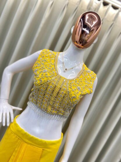 BE 332 YELLOW WESTERN OUTFIT FOR TRENDY WEDDING SEASON BE 332 YELLOW, BEST QUALITY PAKISTANI SUITS, ONLINE SHOPPING SUITS, PAKISTANI SALWAR KAMEEZ, PAKISTANI SUITS AT MANUFACTURER PRICE, PAKISTANI SUITS BEST PRICE, PAKISTANI SUITS IN SURAT, PAKISTANI SUITS ONLINE SHOPPING  BE, READYMADE, Single, Suits, THE LIBAS COLLECTION