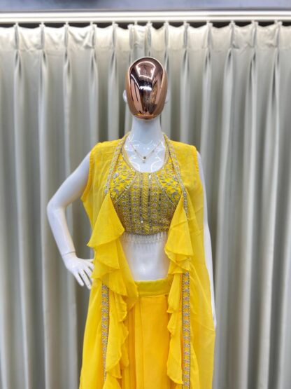 BE 332 YELLOW WESTERN OUTFIT FOR TRENDY WEDDING SEASON BE 332 YELLOW, BEST QUALITY PAKISTANI SUITS, ONLINE SHOPPING SUITS, PAKISTANI SALWAR KAMEEZ, PAKISTANI SUITS AT MANUFACTURER PRICE, PAKISTANI SUITS BEST PRICE, PAKISTANI SUITS IN SURAT, PAKISTANI SUITS ONLINE SHOPPING  BE, READYMADE, Single, Suits, THE LIBAS COLLECTION