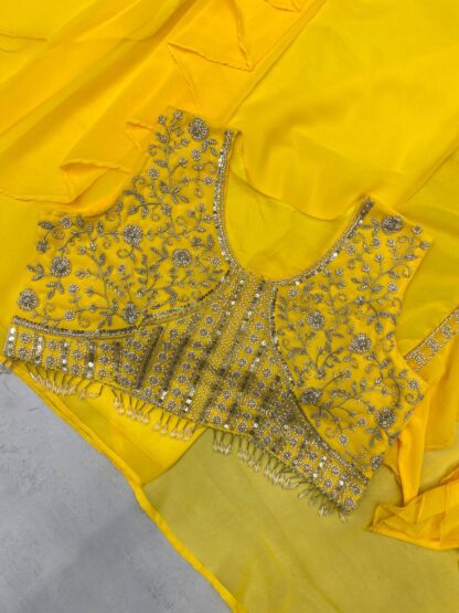 BE 332 YELLOW WESTERN OUTFIT FOR TRENDY WEDDING SEASON BE 332 YELLOW, BEST QUALITY PAKISTANI SUITS, ONLINE SHOPPING SUITS, PAKISTANI SALWAR KAMEEZ, PAKISTANI SUITS AT MANUFACTURER PRICE, PAKISTANI SUITS BEST PRICE, PAKISTANI SUITS IN SURAT, PAKISTANI SUITS ONLINE SHOPPING  BE, READYMADE, Single, Suits, THE LIBAS COLLECTION