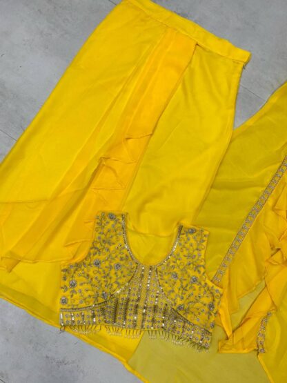 BE 332 YELLOW WESTERN OUTFIT FOR TRENDY WEDDING SEASON BE 332 YELLOW, BEST QUALITY PAKISTANI SUITS, ONLINE SHOPPING SUITS, PAKISTANI SALWAR KAMEEZ, PAKISTANI SUITS AT MANUFACTURER PRICE, PAKISTANI SUITS BEST PRICE, PAKISTANI SUITS IN SURAT, PAKISTANI SUITS ONLINE SHOPPING  BE, READYMADE, Single, Suits, THE LIBAS COLLECTION