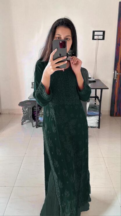 BE 354 BOTTEL GREEN GEORGETTE SUIT ONLINE BE 354 BOTTEL GREEN GEORGETTE, BEST QUALITY PAKISTANI SUITS, ONLINE SHOPPING SUITS, PAKISTANI SALWAR KAMEEZ, PAKISTANI SUITS AT MANUFACTURER PRICE, PAKISTANI SUITS BEST PRICE, PAKISTANI SUITS IN SURAT, PAKISTANI SUITS ONLINE SHOPPING  BE, READYMADE, Single, Suits, THE LIBAS COLLECTION