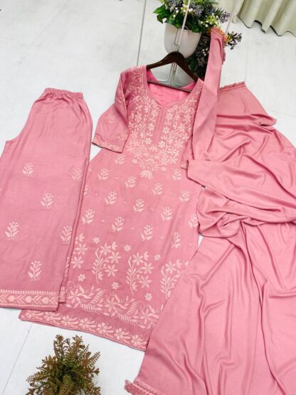 BE 368 KURTA PLAZZO & DUPATTA WITH EMBROIDERY WORK WHOLESALE BE 368, BEST QUALITY PAKISTANI SUITS, ONLINE SHOPPING SUITS, PAKISTANI SALWAR KAMEEZ, PAKISTANI SUITS AT MANUFACTURER PRICE, PAKISTANI SUITS BEST PRICE, PAKISTANI SUITS IN SURAT, PAKISTANI SUITS ONLINE SHOPPING  BE, READYMADE, Single, Suits, THE LIBAS COLLECTION