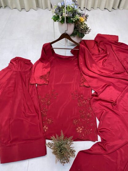 BE 369 CREAPE SILK FARSI SALWAR SUIT AT BEST PRICE BE 369 CREAPE SILK FARSI SALWAR SUIT, BEST QUALITY PAKISTANI SUITS, ONLINE SHOPPING SUITS, PAKISTANI SALWAR KAMEEZ, PAKISTANI SUITS AT MANUFACTURER PRICE, PAKISTANI SUITS BEST PRICE, PAKISTANI SUITS IN SURAT, PAKISTANI SUITS ONLINE SHOPPING  BE, READYMADE, Single, Suits, THE LIBAS COLLECTION