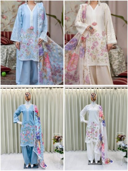 BE 373 WHITE ROMAN SILK FARSI SALWAR SUITS ONLINE BE 373 WHITE ROMAN SILK, BEST QUALITY PAKISTANI SUITS, ONLINE SHOPPING SUITS, PAKISTANI SALWAR KAMEEZ, PAKISTANI SUITS AT MANUFACTURER PRICE, PAKISTANI SUITS BEST PRICE, PAKISTANI SUITS IN SURAT, PAKISTANI SUITS ONLINE SHOPPING  BE, READYMADE, Single, Suits, THE LIBAS COLLECTION