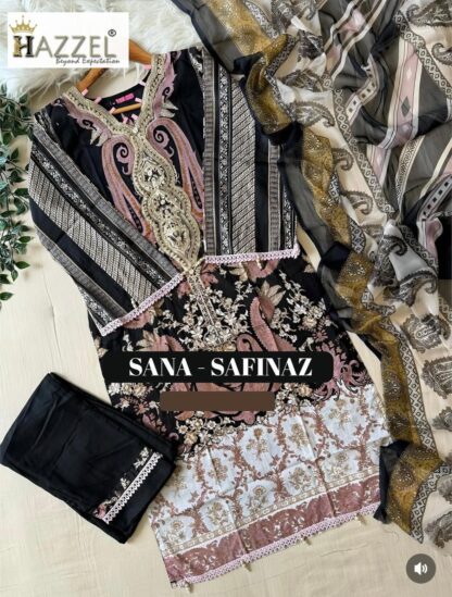 HAZZEL 0345 SANA SAFINAZ PAKISTANI LATEST SUITS ONLINE BEST QUALITY PAKISTANI SUITS, HAZZEL 0345 SANA SAFINAZ, ONLINE SHOPPING SUITS, PAKISTANI SALWAR KAMEEZ, PAKISTANI SUITS AT MANUFACTURER PRICE, PAKISTANI SUITS BEST PRICE, PAKISTANI SUITS IN SURAT, PAKISTANI SUITS ONLINE SHOPPING  HAZZEL, Pakistani Suits, PAKISTANI SUITS BRAND, PAKISTANI SUITS DESIGN, PAKISTANI SUITS FOR WOMEN, PAKISTANI SUITS IN INDIA, PAKISTANI SUITS ONLINE, PAKISTANI SUITS ONLINE INDIA, PAKISTANI SUITS SURAT, PAKISTANI WHOLESALE CLOTHES SUPPLIER, Single, SINGLE PIECE PAKISTANI SUITS ONLINE, Suits, WHOLESALE PAKISTANI SUITS IN SURAT