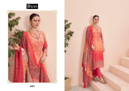 JIHAN 3491 SCARLET LAWN VOL 4 PAKISTANI SUITS AT BEST PRICE JIHAN 3491 SCARLET LAWN VOL 4, PAKISTANI SUITS AT THE BEST PRICE, SALWAR KAMEEZ WHOLESALE, SALWAR SUITS IN SINGLE  JIHAN, Pakistani Suits, Salwar Kameez, Single, Suits