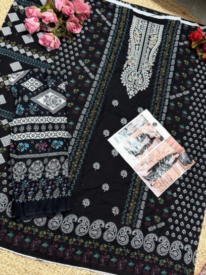 MEHBBOB TEX 1505 SAHNAZ BLACK & WHOTE COLLECTION PAKISTANI SUITS KURTIS WHOLESALER, MEHBBOB TEX 1505 SAHNAZ BLACK & WHOTE COLLECTION  MEHBOOB TEX, Single, Suits