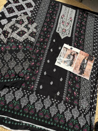 MEHBBOB TEX 1507 SAHNAZ BLACK & WHOTE COLLECTION PAKISTANI SUITS KURTIS WHOLESALER, MEHBBOB TEX 1505 SAHNAZ BLACK & WHOTE COLLECTION  MEHBOOB TEX, Single, Suits