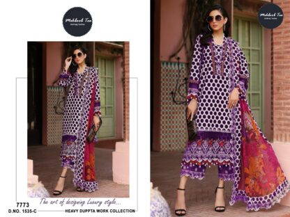 MEHBBOB TEX 1535 C PAKISTANI SUITS IN SINGLE PIECE KURTIS WHOLESALER, MEHBBOB TEX 1535 C  MEHBOOB TEX, Single, Suits