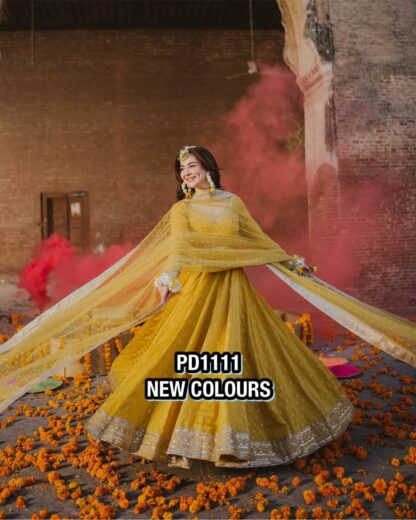PD1111 PUR CHINON SILK GOWN ONLINE WHOLESALE IN SURAT PD1111 PUR CHINON SILK GOWN, SALWAR KAMEEZ WHOLESALER  Gown, PD, Single, Suits