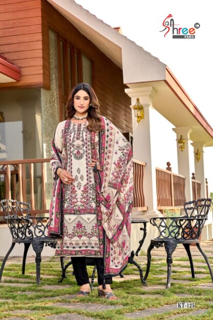 SHREE FABS KT 125 DESIGNER PAKISTANI SUITS WITH PRICE PAKISTANI SUITS IN SINGLE, PAKISTANI SUITS LATEST COLLECTION, PAKISTANI SUITS MANFUACTURER, PAKISTANI SUITS WHOLESALER, SALWAR KAMEEZ WHOLESALER, SHREE FABS KT 125  AL KHUSHBU, Pakistani Suits, Salwar Kameez, SHREE FABS, Single, Suits
