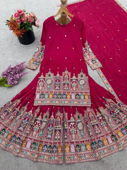 SRK 5285 READYMADE PLAZZO SUITS PARTY WEAR BEST QUALITY PAKISTANI SUITS, ONLINE SHOPPING SUITS, PAKISTANI SUITS AT MANUFACTURER PRICE, PAKISTANI SUITS LATEST COLLECTION, PAKISTANI SUITS WHOLESALE, PAKISTANI SUITS WHOLESALE DELHI, SRK 5285  INDIAN PLAZZO SUITS SET, NEW PLAZZO SET IN INDIA, Pakistani Suits, PLAZZO SUITS DESIGN FOR GIRL, PLAZZO SUITS PARTY WEAR, PLAZZO SUITS PARTY WEAR WITH DUPATTA, READYMADE, Salwar Kameez, Single, SRK, Suits, TOP PLAZZO SET WITH DUPATTA
