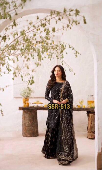 SSR 513 DESIGNER TOP PLAZZO FOR WOMEN BEST QUALITY PAKISTANI SUITS, PAKISTANI KURTI AT BEST PRICE, PAKISTANI KURTI SUPPLIER, PAKISTANI SALWAR KAMEEZ, PAKISTANI SUITS MANUFACTURER IN SURAT, PAKISTANI SUITS ONLINE SHOPPING IN INDIA, PAKISTANI SUITS SINGLE, SALWAR KAMEEZ WHOLESALE, SSR 5003 DESIGNER SALWAR KAMEEZ MANUFACTURER IN SURAT, SSR 5006 PURPLE FANDY SILK GOWN, SSR 513, WHOLESALE SUITS COLLECTION  Gown, Salwar Kameez, Single, SSR, Suits
