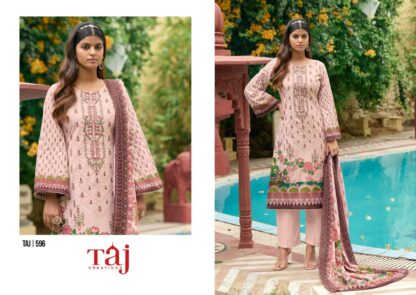 TAJ CREATION 596 COTTON PAKISTANI SUITS WITH PRICE BEST QUALITY PAKISTANI SUITS, ONLINE SHOPPING SUITS, PAKISTANI SALWAR KAMEEZ, PAKISTANI SUITS AT MANUFACTURER PRICE, PAKISTANI SUITS BEST PRICE, PAKISTANI SUITS COLLECTION, PAKISTANI SUITS IN SINGLE, PAKISTANI SUITS IN SURAT, PAKISTANI SUITS MANUFACTURER IN SURAT, PAKISTANI SUITS ONLINE SHOPPING, PAKISTANI SUITS ONLINE SHOPPING IN INDIA, PAKISTANI SUITS WHOLESALE, PAKISTANI SUITS WHOLESALE DELHI, PAKISTANI SUITS WHOLESALE IN DELHI, PAKISTANI SUITS WHOLESALER FROM SURAT, TAJ CREATION 596 COTTON  Pakistani Suits, Salwar Kameez, Single, Suits, TAJ CREATION