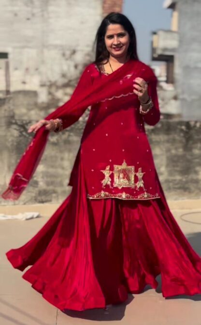 THE LIBAS COLLECTION 5874 RED CREP SILK SURAT LEHENGA SUPPLIER IN INDIA BEST QUALITY PAKISTANI SUITS, ONLINE SHOPPING SUITS, PAKISTANI SALWAR KAMEEZ, PAKISTANI SUITS AT MANUFACTURER PRICE, PAKISTANI SUITS BEST PRICE, PAKISTANI SUITS IN SURAT, PAKISTANI SUITS ONLINE SHOPPING, THE LIBAS COLLECTION 5874 RED CREP SILK  READYMADE, RTC, Single, Suits, THE LIBAS COLLECTION