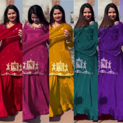 THE LIBAS COLLECTION 5874 PURPLE CREP SILK LEHENGA ONLINE BEST QUALITY PAKISTANI SUITS, ONLINE SHOPPING SUITS, PAKISTANI SALWAR KAMEEZ, PAKISTANI SUITS AT MANUFACTURER PRICE, PAKISTANI SUITS BEST PRICE, PAKISTANI SUITS IN SURAT, PAKISTANI SUITS ONLINE SHOPPING, THE LIBAS COLLECTION 5874 PURPLE CREP SILK  READYMADE, RTC, Single, Suits, THE LIBAS COLLECTION