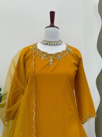THE LIBAS COLLECTION 5874 YELLOW CREP SILK SURA LEHENGA  ONLINE BEST QUALITY PAKISTANI SUITS, ONLINE SHOPPING SUITS, PAKISTANI SALWAR KAMEEZ, PAKISTANI SUITS AT MANUFACTURER PRICE, PAKISTANI SUITS BEST PRICE, PAKISTANI SUITS IN SURAT, PAKISTANI SUITS ONLINE SHOPPING, THE LIBAS COLLECTION 5874 YELLOW CREP SILK  READYMADE, RTC, Single, Suits, THE LIBAS COLLECTION