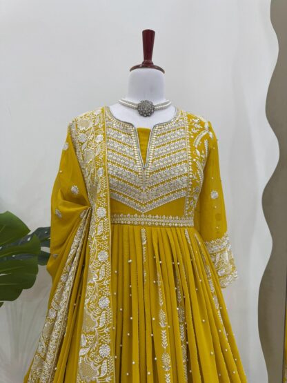 THE LIBAS COLLECTION 5879 YELLOW GOWN SET WHOLESALE PRICE BEST QUALITY PAKISTANI SUITS, ONLINE SHOPPING SUITS, PAKISTANI SALWAR KAMEEZ, PAKISTANI SUITS AT MANUFACTURER PRICE, PAKISTANI SUITS BEST PRICE, PAKISTANI SUITS IN SURAT, PAKISTANI SUITS ONLINE SHOPPING, THE LIBAS COLLECTION 5879 YELLOW GOWN  READYMADE, RTC, Single, Suits, THE LIBAS COLLECTION
