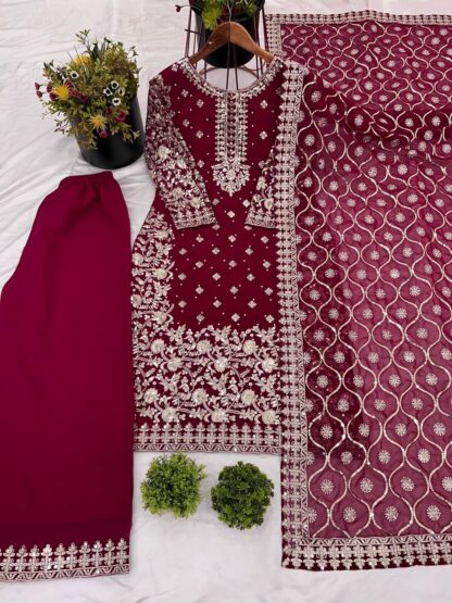 SRK 5238 MAROON PLAZZO SET ONLINE WHOLESALE BEST QUALITY PAKISTANI SUITS, ONLINE SHOPPING SUITS, PAKISTANI SUITS AT MANUFACTURER PRICE, PAKISTANI SUITS LATEST COLLECTION, PAKISTANI SUITS WHOLESALE, PAKISTANI SUITS WHOLESALE DELHI, SRK 5238 MAROON  BUY TOP PLAZZO SET FOR WOMEN ONLINE, INDIAN PLAZZO SUITS SET, NEW PLAZZO SET IN INDIA, Pakistani Suits, PLAZZO SUITS DESIGN FOR GIRL, PLAZZO SUITS PARTY WEAR, PLAZZO SUITS PARTY WEAR WITH DUPATTA, READYMADE, Salwar Kameez, Single, SRK, Suits, TOP PLAZZO SET WITH DUPATTA
