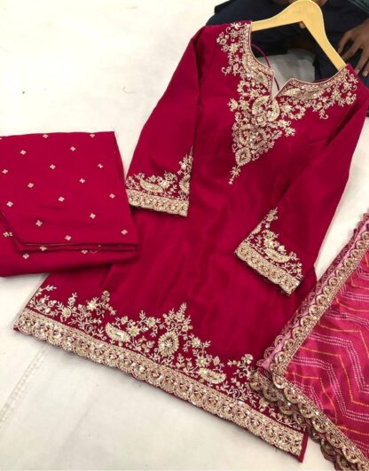 DHK 1362 RED TOP PLAZZO WITH DUPATTA ONLINE SHOPPING DESIGNER SUITS AT WHOLESALE PRICE, DHK 1362 RED, PAKISTANI SALWAR SUITS IN INDIA, PAKISTANI SALWAR SUITS WHOLESALE, PAKISTANI SUITS MANUFACTURER IN SURAT, SALWAR KAMEEZ WHOLESALER  DHK FASHION, INDIAN PLAZZO SUITS SET, NEW PLAZZO SET IN INDIA, Pakistani Suits, PLAZZO, PLAZZO SUITS DESIGN FOR GIRL, PLAZZO SUITS PARTY WEAR, PLAZZO SUITS PARTY WEAR WITH DUPATTA, READYMADE, Salwar Kameez, Suits, THE LIBAS COLLECTION, TOP PLAZZO ONLINE SHOPPING, TOP PLAZZO ONLINE SHOPPING IN INDIA, TOP PLAZZO SET WITH DUPATTA