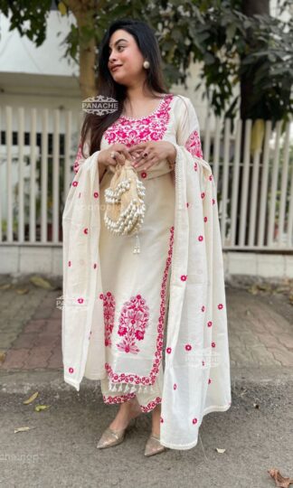 MURTI CHANDERI EMBROIDERY KURTI SET ONLINEMURTI CHANDERI EMBROIDERY KURTI SET ONLINE