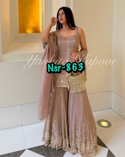 NSR 863 CREP SILK PARTY WEAR SHARARA WHOLESALE SURAT BEST QUALITY PAKISTANI SUITS, NSR 863 CREP SILK, ONLINE SHOPPING SUITS, PAKISTANI SUITS AT MANUFACTURER PRICE, PAKISTANI SUITS LATEST COLLECTION, PAKISTANI SUITS WHOLESALE, PAKISTANI SUITS WHOLESALE DELHI, SALWAR SUITS ONLINE IN INDIA, SALWAR SUITS ONLINE SHOPPING  BUY SHARARA COLLECTION FOR WOMEN ONLINE, NSR, Pakistani Suits, READYMADE, SHARARA, SHARARA SET FOE WEDDDING, SHARARA SUITS ONLINE SHOPPING, SHARARA SUITS ONLINE WHOLESALE IN SURAT, SHARARA SUTIS PARTY WEAR, Single, Suits