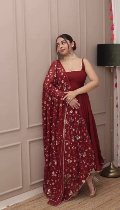 SRK 5128 GEORGETTE GOWN SURAT ONLINE SHOPPING BEST QUALITY PAKISTANI SUITS, ONLINE SHOPPING SUITS, PAKISTANI SUITS AT MANUFACTURER PRICE, PAKISTANI SUITS LATEST COLLECTION, PAKISTANI SUITS WHOLESALE, PAKISTANI SUITS WHOLESALE DELHI, SRK 5128 GEORGETTE  INDIAN PLAZZO SUITS SET, NEW PLAZZO SET IN INDIA, Pakistani Suits, PLAZZO SUITS DESIGN FOR GIRL, PLAZZO SUITS PARTY WEAR, PLAZZO SUITS PARTY WEAR WITH DUPATTA, READYMADE, Salwar Kameez, Single, SRK, Suits, TOP PLAZZO SET WITH DUPATTA