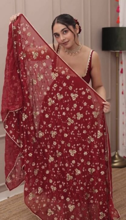 SRK 5128 GEORGETTE GOWN SURAT ONLINE SHOPPING BEST QUALITY PAKISTANI SUITS, ONLINE SHOPPING SUITS, PAKISTANI SUITS AT MANUFACTURER PRICE, PAKISTANI SUITS LATEST COLLECTION, PAKISTANI SUITS WHOLESALE, PAKISTANI SUITS WHOLESALE DELHI, SRK 5128 GEORGETTE  INDIAN PLAZZO SUITS SET, NEW PLAZZO SET IN INDIA, Pakistani Suits, PLAZZO SUITS DESIGN FOR GIRL, PLAZZO SUITS PARTY WEAR, PLAZZO SUITS PARTY WEAR WITH DUPATTA, READYMADE, Salwar Kameez, Single, SRK, Suits, TOP PLAZZO SET WITH DUPATTA