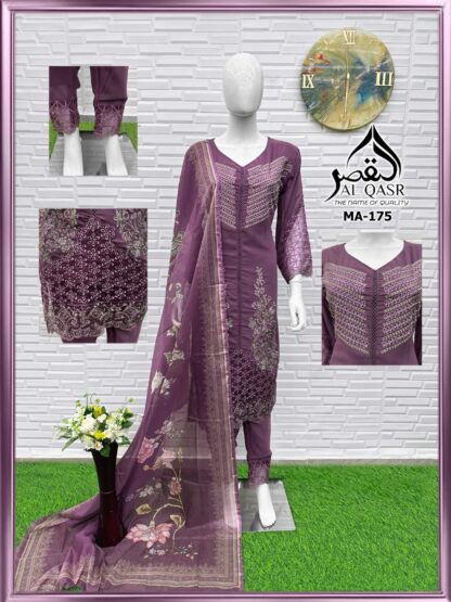 AL QASR MA 175 PLUM PURPLE PAKISTANI KURTI AT BEST PRICE AL QASR MA 175 PLUM PURPLE, BEST QUALITY PAKISTANI SUITS, ONLINE SHOPPING SUITS, PAKISTANI SALWAR KAMEEZ, PAKISTANI SUITS AT MANUFACTURER PRICE, PAKISTANI SUITS BEST PRICE, PAKISTANI SUITS IN SURAT, PAKISTANI SUITS ONLINE SHOPPING  AL QASR, PAKISTANI SUITS BRAND, PAKISTANI SUITS DESIGN, PAKISTANI SUITS FOR WOMEN, PAKISTANI SUITS IN INDIA, PAKISTANI SUITS ONLINE, PAKISTANI SUITS ONLINE INDIA, PAKISTANI SUITS SURAT, PAKISTANI WHOLESALE CLOTHES SUPPLIER, READYMADE KURTI, READYMADE PAKISTANI SUITS, Single, Suits