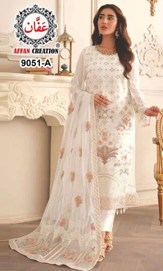 AFFAN CREATION 9051 A DESIGNER PAKISTANI SUITS WITH PRICEAFFAN CREATION 9051 A DESIGNER PAKISTANI SUITS WITH PRICE