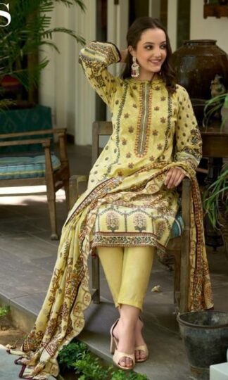 DEEPSY BIN SAEED LAWN VOL 4 4007 PAKISTANI SUITS FOR WOMENDEEPSY BIN SAEED LAWN VOL 4 4007 PAKISTANI SUITS FOR WOMEN
