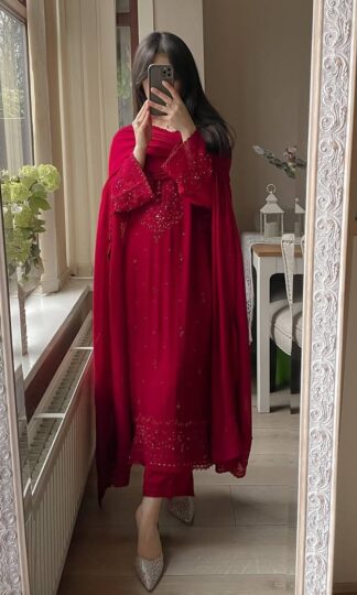 LG 2002 RED TOP PLAZZO SET WITH DUPATTA ONLINELG 2002 TOP PLAZZO SET WITH DUPATTA ONLINE
