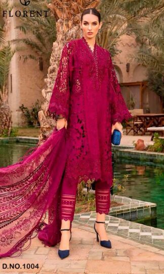 FLORENT 1004 MARIA B VOL 1 COTTON PAKISTANI SUITS FOR SUMMERFLORENT 1004 MARIA B VOL 1 COTTON PAKISTANI SUITS FOR SUMMER