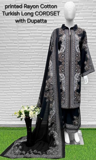 TURKISH LONG CORD SET WITH DUPATTA COLLECTIONTURKISH LONG CORD SET WITH DUPATTA COLLECTION