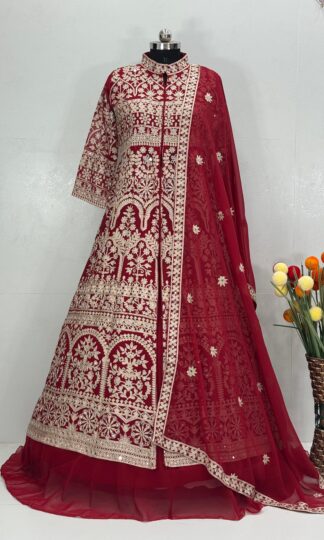 ST 45 MAROON LEHNEGA KOTI SET ONLINE SUPPLIERST 45 MAROON LEHNEGA KOTI SET ONLINE SUPPLIER