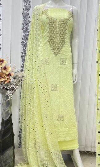 JS 21 LEMON YELLOW GEORGETTE SALWAR SUITS WITH PRICEJS 21 LEMON YELLOW GEORGETTE SALWAR SUITS WITH PRICE