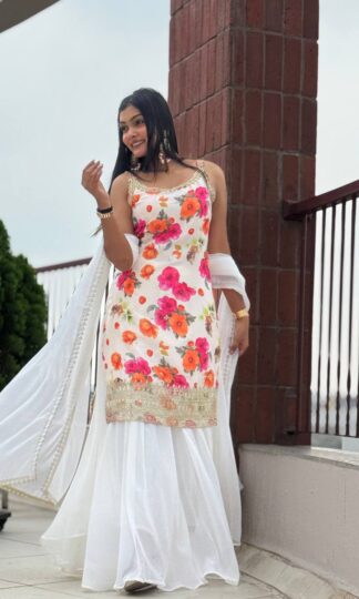 JD 627 FANCY KURTI FLAIRED PLAZZO AND DUPATTA ONLINEJD 627 FANCY KURTI FLAIRED PLAZZO AND DUPATTA ONLINE