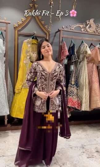 JF 013 PURPLE GEORGETTE TOP PLAZZO & DUPATTA AT BEST PRICEJF 013 PURPLE GEORGETTE TOP PLAZZO & DUPATTA AT BEST PRICE