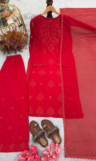 LADY LOOK-025 RED READYMADE COLLECTION FOR WOMENLADY LOOK-025 RED READYMADE COLLECTION FOR WOMEN