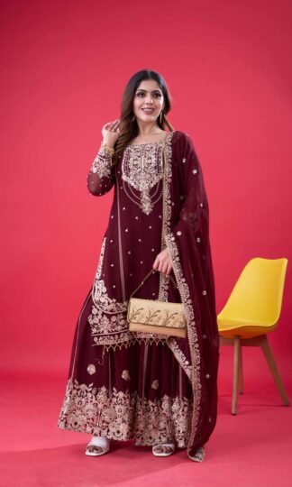 SHREE HARI SR 1688 WINE PAKISTANI SUITS ONLINESHREE HARI SR 1688 WINE PAKISTANI SUITS ONLINE
