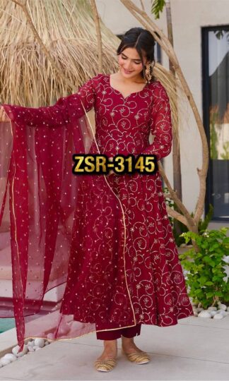 ZSR 3145 INDIAN GOWN IN SINGLE PIECEZSR 3145 INDIAN GOWN IN SINGLE PIECE