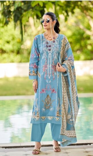 COSMOS 1005 BLISS EMBROIDERY LAWN VOL 1 PAKISTANI SUITSCOSMOS 1005 BLISS EMBROIDERY LAWN VOL 1 PAKISTANI SUITS