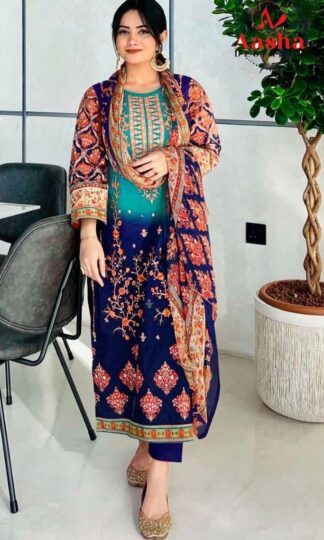 AASHA DESIGNER 1042 B HARSHA VOL-1 PAKISTANI SUITS FOR WOMENAASHA DESIGNER 1042 B HARSHA VOL-1 PAKISTANI SUITS FOR WOMEN