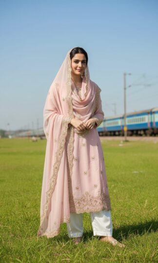 VS FASHION 102 LIGHT PINK PAKISTANI KURTI ONLINEVS FASHION 102 LIGHT PINK PAKISTANI KURTI ONLINE