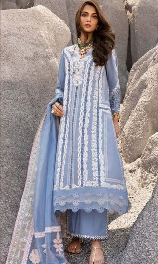 AL LAAM 182 SKY BLUE PAKISTANI SUITS IN SINGLE PIECEAL LAAM 182 SKY BLUE PAKISTANI SUITS IN SINGLE PIECE