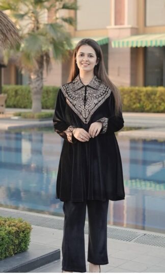 BE 413 BLACK VELVET DESIGNER KURTA PLAZZO WITH PRICEBE 413 BLACK VELVET DESIGNER KURTA PLAZZO WITH PRICE